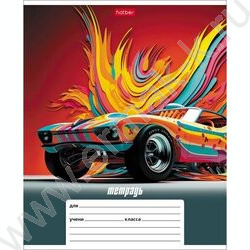 Тетрадь  12л линейка "Динамичные авто" ассорти | Фото 1