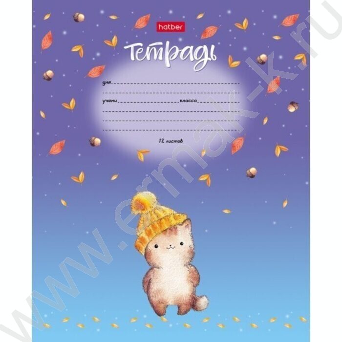 Тетрадь  12л клетка "КотоМания" 5видов | Фото 2