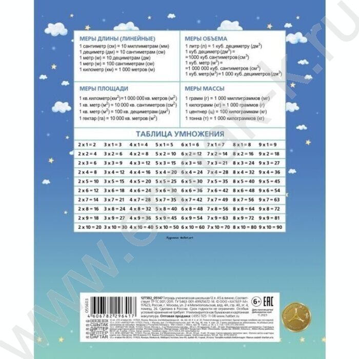 Тетрадь  12л клетка "КотоМания" 5видов | Фото 6