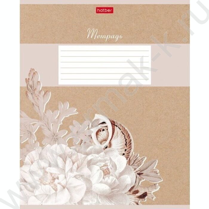 Тетрадь  18л линейка "Нежность" 5видов | Фото 2