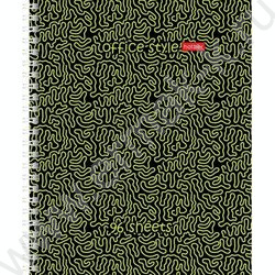 Тетрадь  96л клетка/спираль "Лабиринт" /глянц. ламинация тиснение/ ассорти | Фото 2