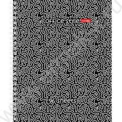 Тетрадь  96л клетка/спираль "Лабиринт" /глянц. ламинация тиснение/ ассорти | Фото 4