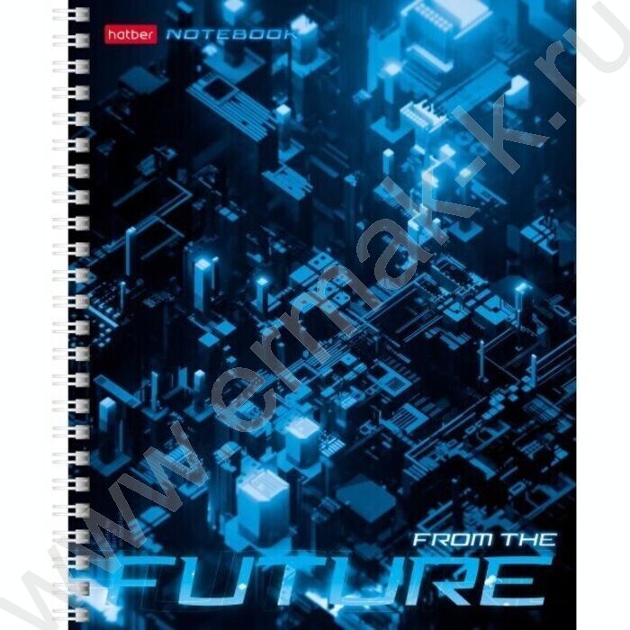 Тетрадь  96л клетка/спираль/перфорация на отрыв "Future" /глянц. ламинация/ ассорти | Фото 3