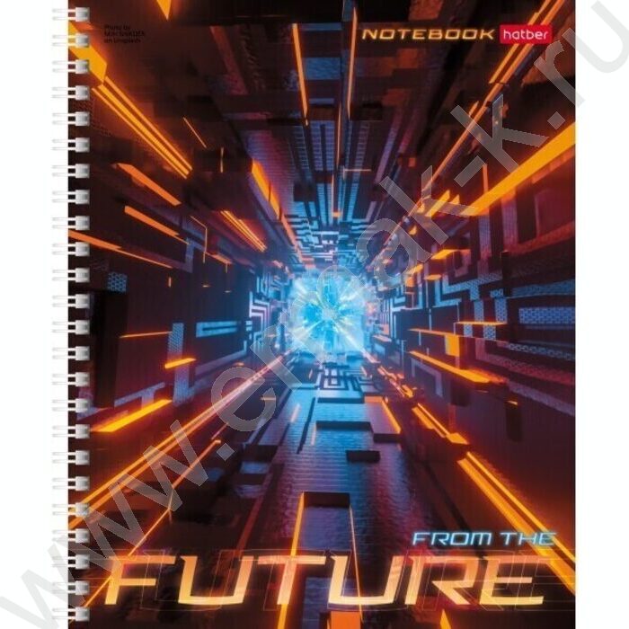 Тетрадь  96л клетка/спираль/перфорация на отрыв "Future" /глянц. ламинация/ ассорти | Фото 4