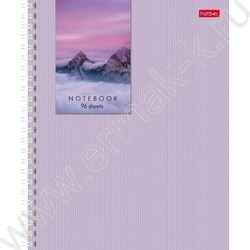 Тетрадь  96л клетка/спираль/перфорация на отрыв "Прикосновение к природе" /мат. ламинация/ ассор | Фото 2