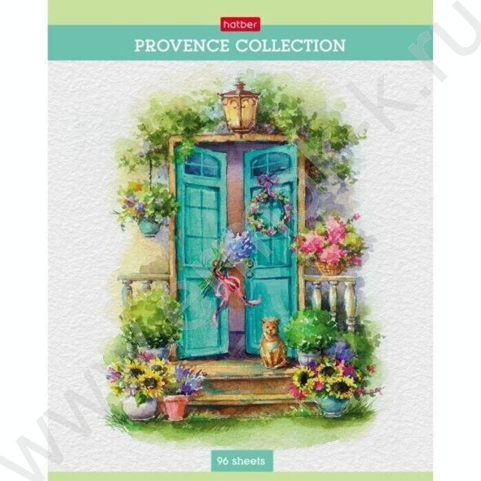 Тетрадь  96л клетка "Provence collection" /мат. ламин. /тиснение / | Фото 2