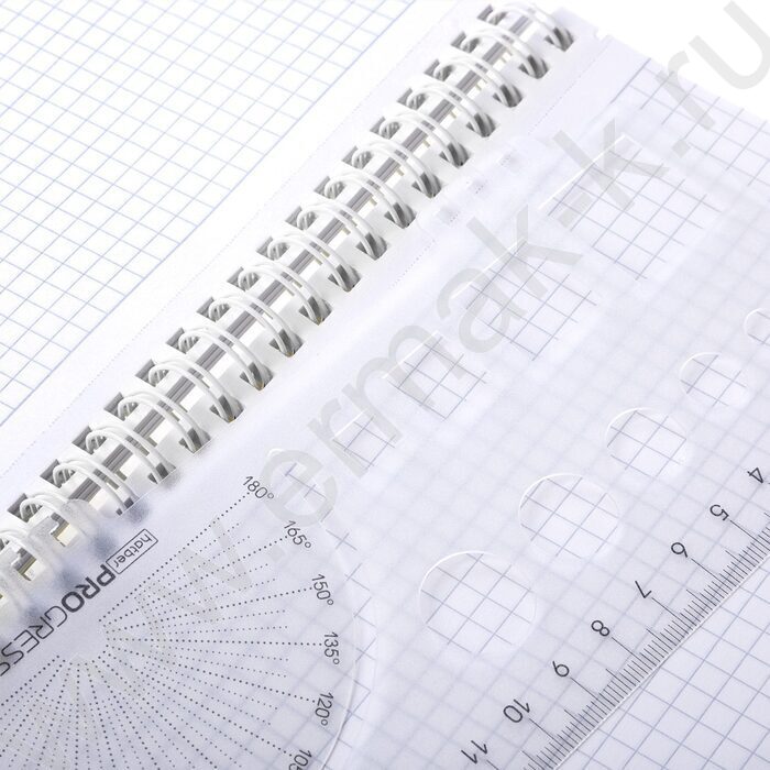 Тетрадь  96л А4 клетка/спираль/пл.обл./4цв.разделителя с линейкой LINE NEON Желтая | Фото 2