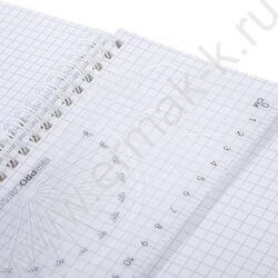 Тетрадь  96л клетка/спираль/пластик.обл. "LINE NEON Желтая" 4цв.разделителя с линейкой | Фото 2