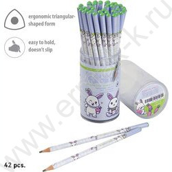 Карандаш пластиковый  HB Kawaii Animals. Заяц | Фото 3