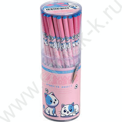 Карандаш пластиковый  HB Kawaii Animals. Котик | Фото 4