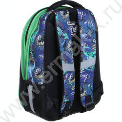 Рюкзак школьный Древний мир /жесткий, 2отд, 3карм, эргон.спинка, ручка, нашивки | Фото 3