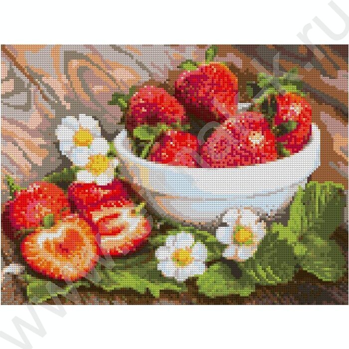 Мозаика алмазная 30*40см Клубника полное заполнение | Фото 1