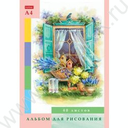 Альбом д/рисования 40л "Дачные истории" /тиснение/ 5видов | Фото 4