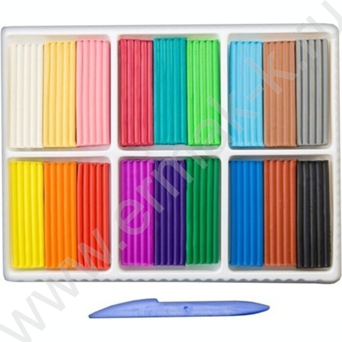 Пластилин  18цв 360г Классика+стек | Фото 2