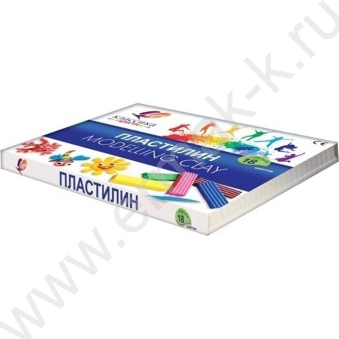 Пластилин  18цв 360г Классика+стек | Фото 3