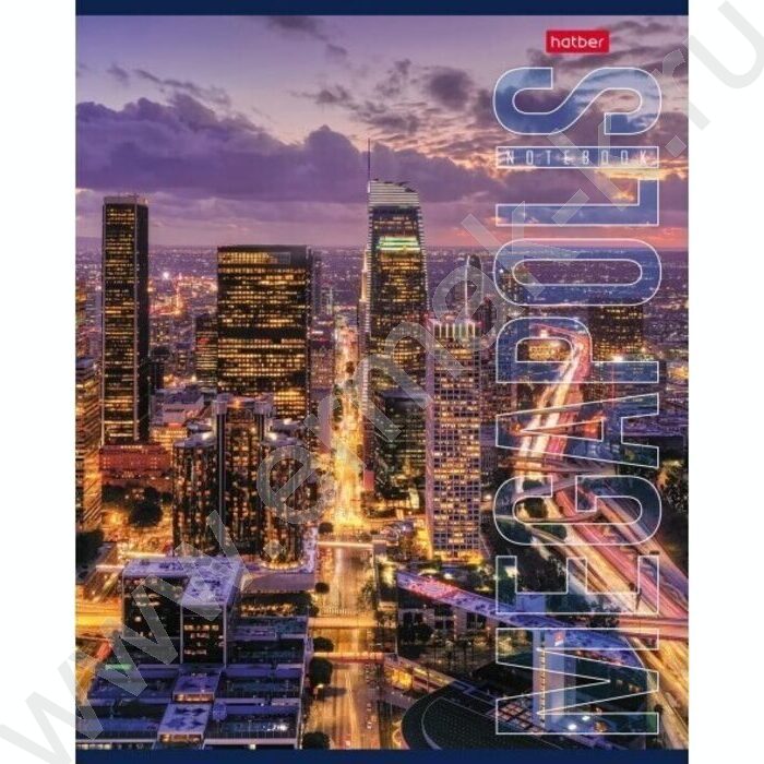 Тетрадь  60л клетка "Megapolis" ассорти | Фото 2