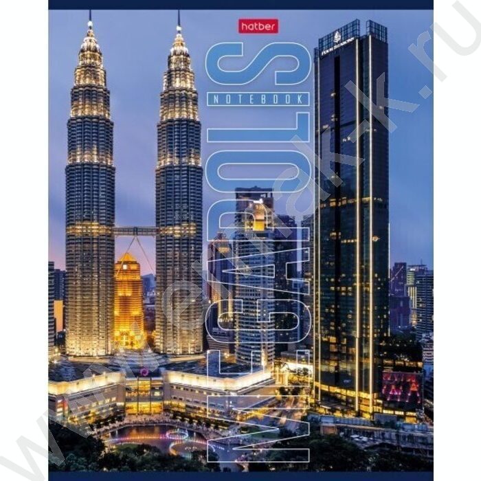 Тетрадь  60л клетка "Megapolis" ассорти | Фото 4