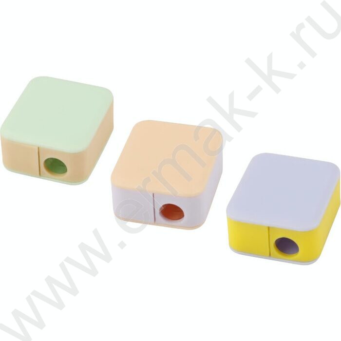 Точилка 1отв. пластик/с контейнером /ассорти | Фото 1