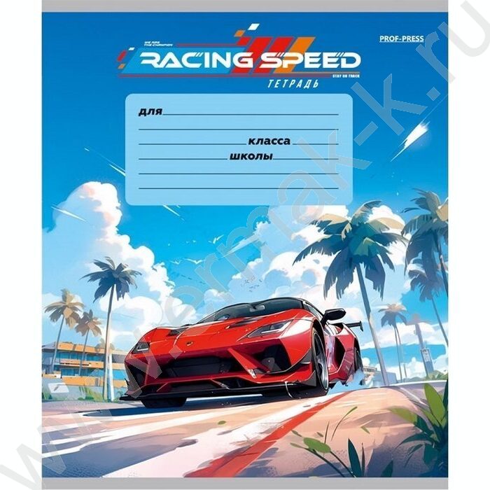 Тетрадь  12л линейка косая "Рисунок машины" ассорти | Фото 3