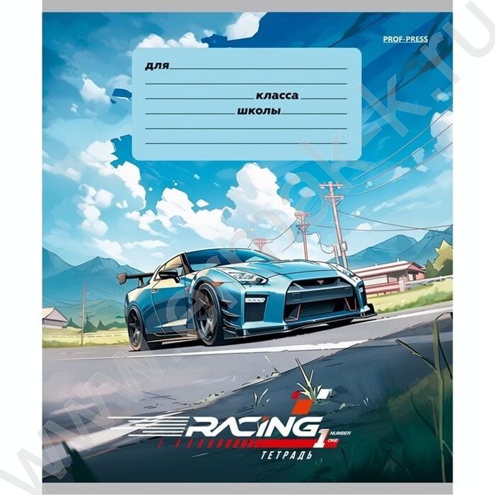 Тетрадь  12л линейка косая "Рисунок машины" ассорти | Фото 5