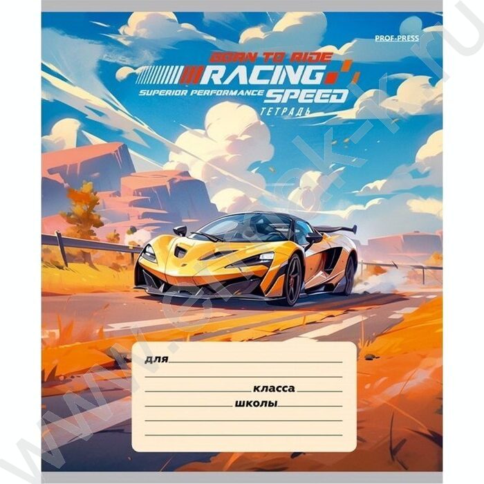 Тетрадь  12л линейка косая "Рисунок машины" ассорти | Фото 6