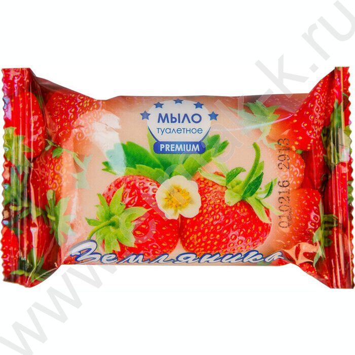 Мыло туалетное "Земляника"  90г /флоу-пак | Фото 1