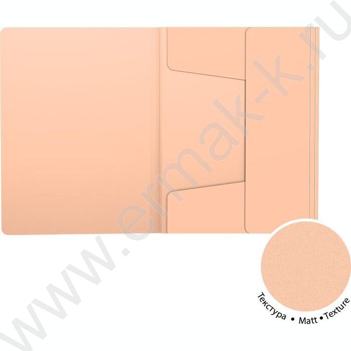 Папка д/тетрадей А5+ пластик на резинке Matt Pastel Bloom /ассорти | Фото 2