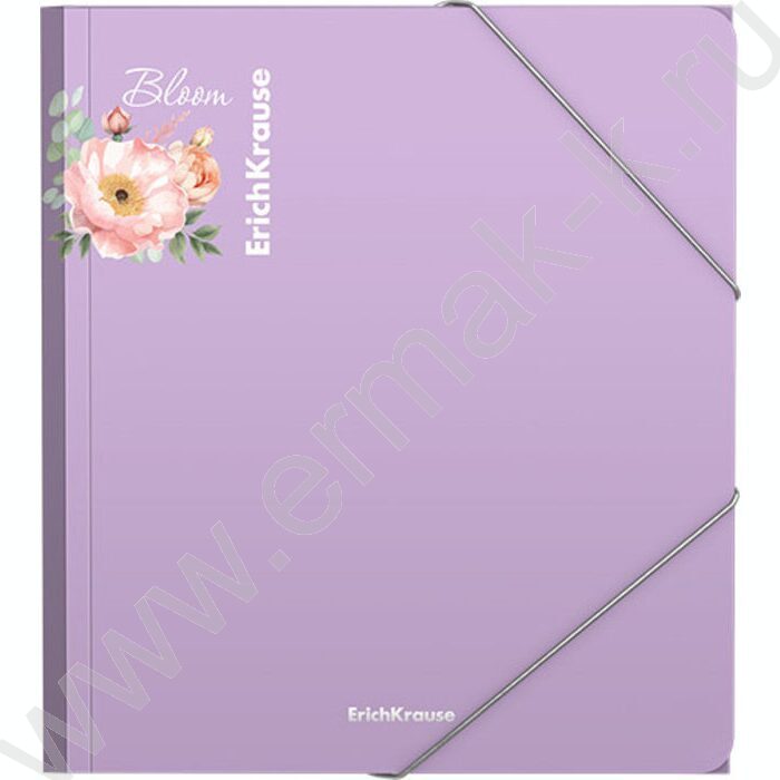 Папка д/тетрадей А5+ пластик на резинке Matt Pastel Bloom /ассорти | Фото 4