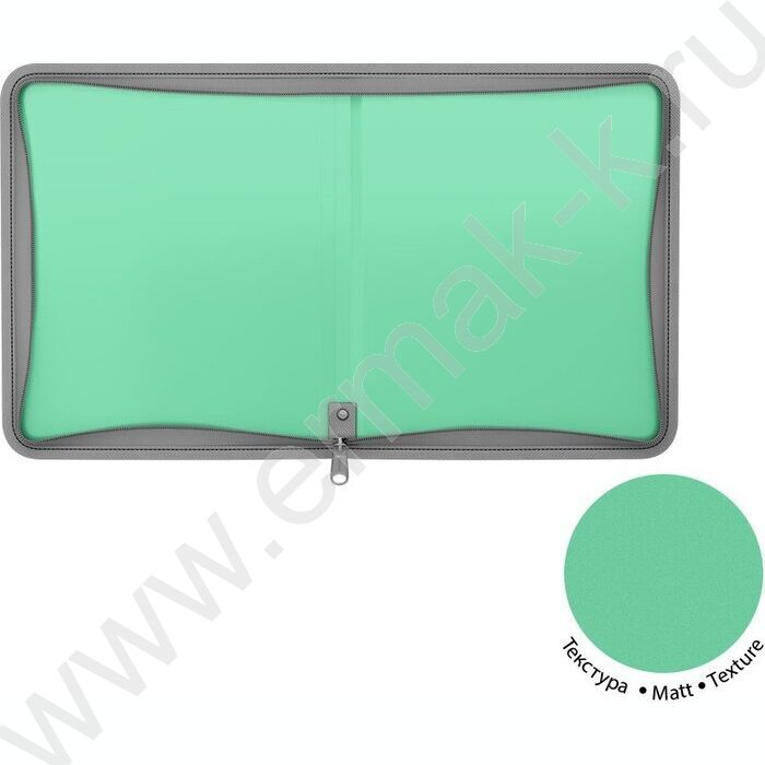 Папка д/тетрадей А5+ пластик молния "Matt Pastel Bloom" /ассорти | Фото 2