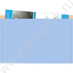 Папка-конверт на кнопке А4 Matt Pastel Bloom, с дополнительным карманом /ассорти | Фото 2