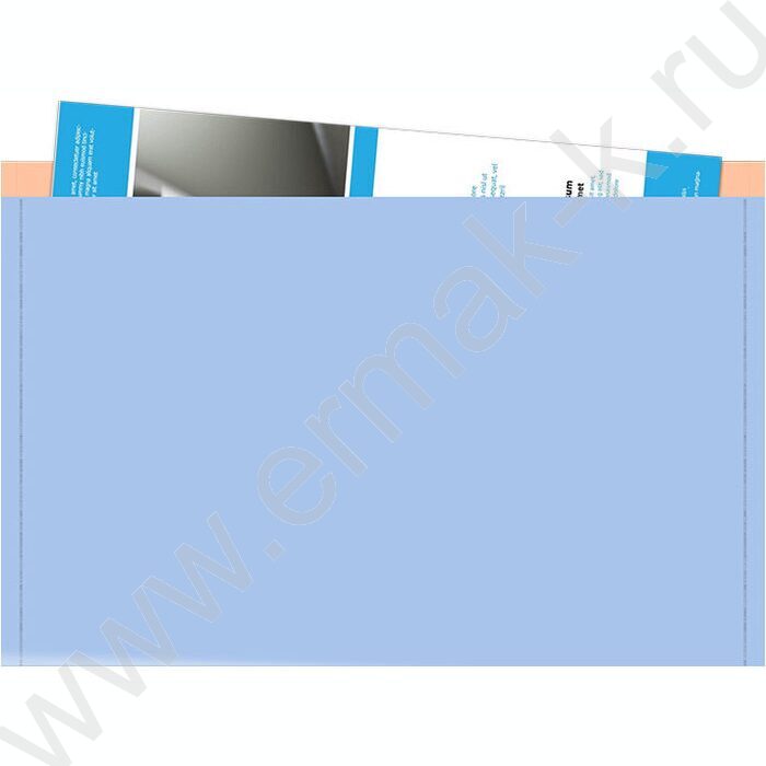 Папка-конверт на кнопке А4 Matt Pastel Bloom, с дополнительным карманом /ассорти | Фото 2