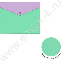 Папка-конверт на кнопке A5+ Matt Pastel Bloom, с дополнительным карманом /ассорти | Фото 3