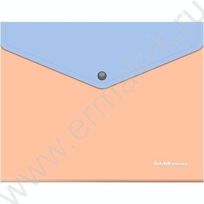 Папка-конверт на кнопке A5+ Matt Pastel Bloom, с дополнительным карманом /ассорти | Фото 4