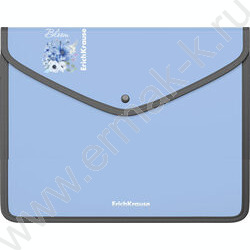 Папка-конверт на кнопке А5+ Matt Pastel Bloom /обшитая, с текстильной вставкой /ассорти | Фото 4