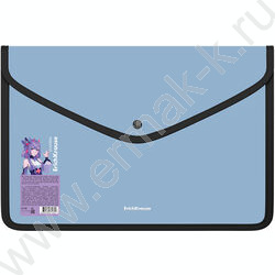 Папка-конверт на кнопке А4 Matt Manga /обшитая, с текстильной вставкой /ассорти | Фото 5