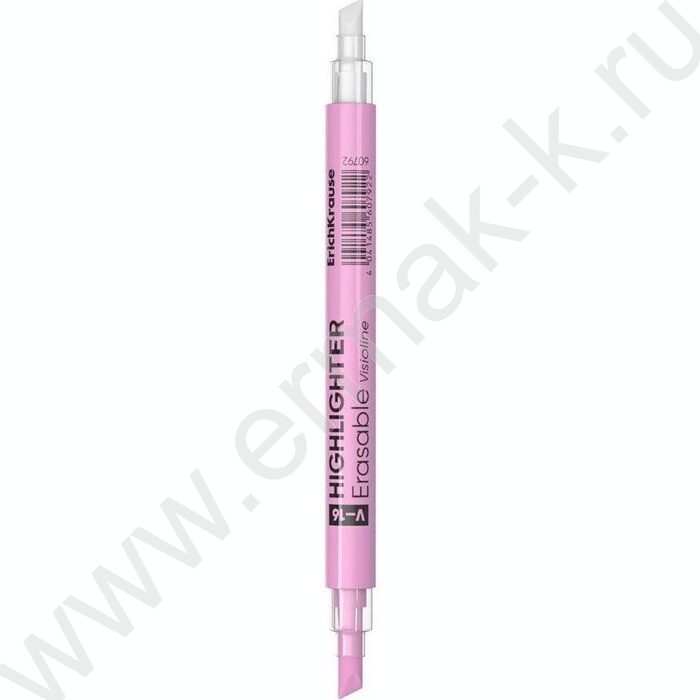 Текстовыделитель двустор. стираемый /розовый/ косой - 4,0-0,6мм, Visioline V-16 Erasable Pastel | Фото 1
