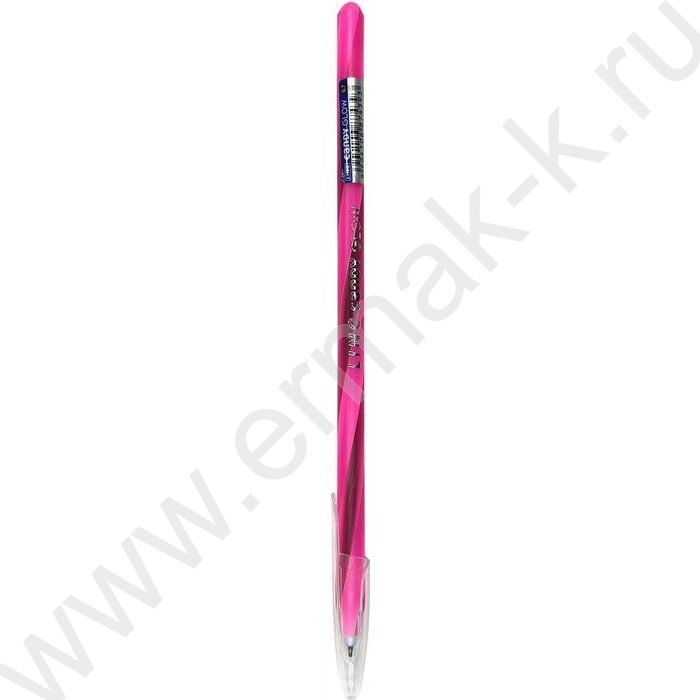 Ручка шар CANDY Glow синяя 0,7мм, круглый корпус ассорти, игольчатый наконечник | Фото 3