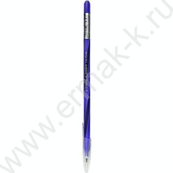 Ручка шар CANDY Glow синяя 0,7мм, круглый корпус ассорти, игольчатый наконечник | Фото 4