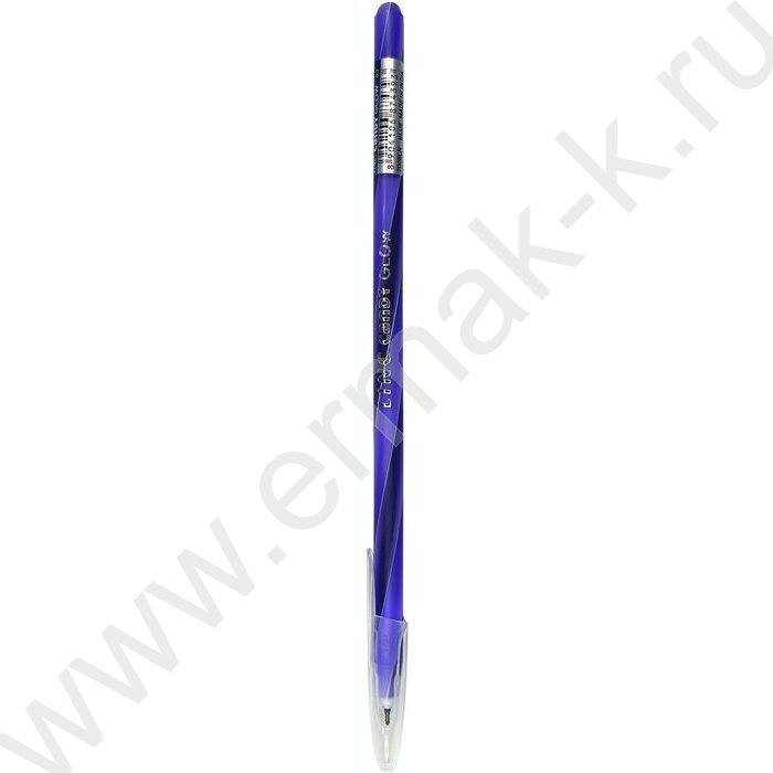 Ручка шар CANDY Glow синяя 0,7мм, круглый корпус ассорти, игольчатый наконечник | Фото 4