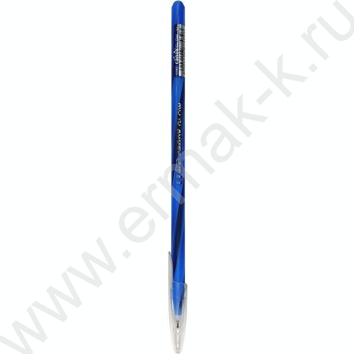 Ручка шар CANDY Glow синяя 0,7мм, круглый корпус ассорти, игольчатый наконечник | Фото 7
