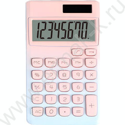 Калькулятор DP-4 "Degrade" /70*118*11мм /голубой и розовый деграде, 8 разряд | Фото 1
