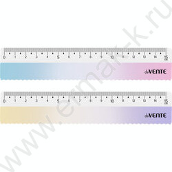 Линейка пл 15см "Degrade" с волнистым краем | Фото 1