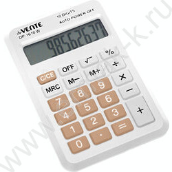 Калькулятор DP-1610W /64*98*12мм /белый с цветными клавишами, 10 разряд | Фото 1