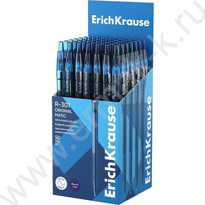 Ручка шар авт R-301 Matic Original 1.0мм, синяя /корпус синий | Фото 2