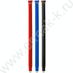 Ручка гелевая Пиши-Стирай 0,5мм синяя "Monsters" с декор. элементом на колпачке /корпус ассорти | Фото 1