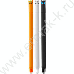 Ручка гелевая Пиши-Стирай 0,5мм синяя "Lady Kitty" с декор. элементом на колпачке /корпус ассорт | Фото 1