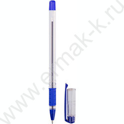 Ручка шар 1,0мм синяя "School", резиновый грип, на масляной основе | Фото 1