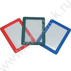 Карман д/проездного билета с рамкой 69*92  ПВХ, цветн.ассорти | Фото 1