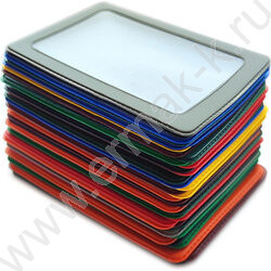 Карман д/проездного билета с рамкой 69*92  ПВХ, цветн.ассорти | Фото 2