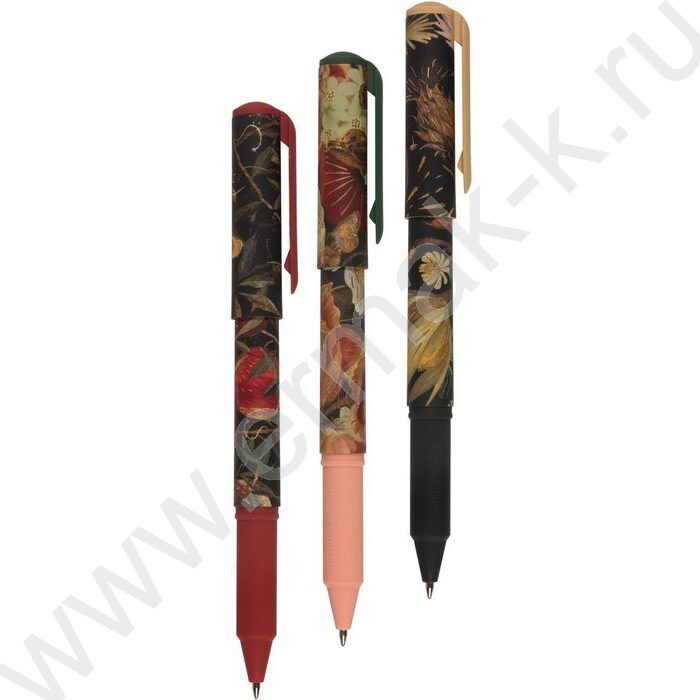 Ручка шар DreamWrite. Flora.Black night синяя 0,7мм 3вида | Фото 1